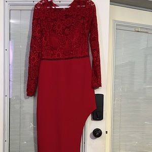 red dress